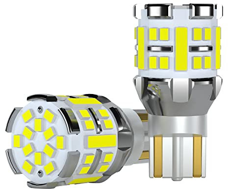 AGLINT W16W T15 LED Bulbs Reverse Lights CANBUS Error Free 921 912 955 902 Extremely Bright 42SMD 12V 24V for Car Backup Parking Light White 2Pcs