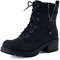 Dunes Kobe Damen Schnürstiefel, schwarz, 37 EU