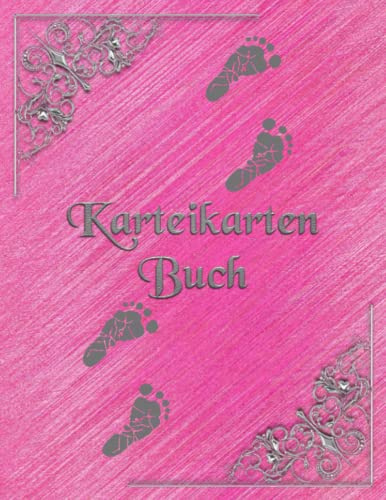 Karteikarten Buch mobile Fußpflege Karteikartenbuch Mobiles Fußpflegestudio Fußpfleger Podologie Praxis Patientenkarteikarten Podologe ... dokumentieren der Dienstleistungen Rosa 02