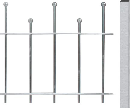 Alberts 511494 Recinzioni ornamentali in acciaio, argento