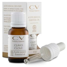 Aceite Esencial de Clavo 100% Puro de CV Primary Essence (Eugenis Caryophyllata). Anestésico, calma el dolor de muelas, tónico muscular y activador circulatorio.