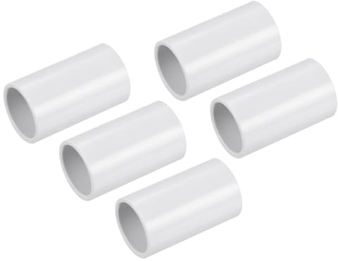 sourcing map PVC-Schlauchkupplung, gerade, 20 mm, Anschluss für Schlauch, elektrische Leitung, 5 Stück