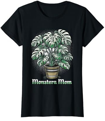 Monstera Mom Monstera Variegata House Plant T-Shirt