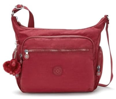Kipling Gabbie, Mittelgroße Umhängetasche, 18.5 x 80 x 38 cm, Funky Red (ROT)
