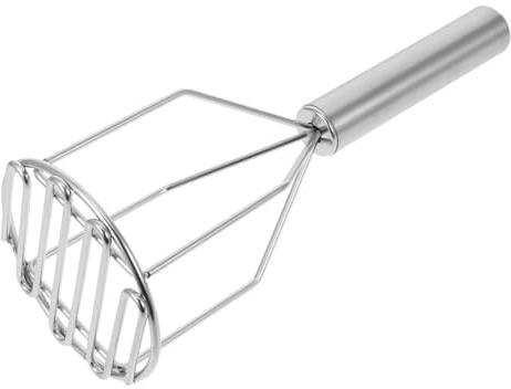Garneck Manual Potato Masher Tool Heat Resistant Metal for Potatoes Beans Avocado Fruit Easy to Clean Simple Stylish Kitchen Gadget