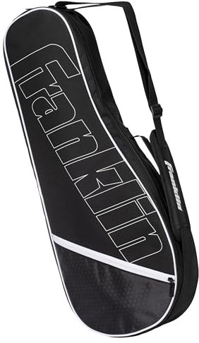 Franklin Sports Tennis Racket Bag - Tennis Shoulder Bag for Men + Women - Holds (4) Rackets + Equipment for Practice + Matches - Travel + Storage Case with Fence Hook