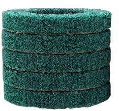 5Pcs180/320 Grit Nylon Fiber Flap Disc Metal Polishing Wheel Scouring Pad Abrasive Buffing Grinding Disc for Angle Grinder 100mm,5pcs Green