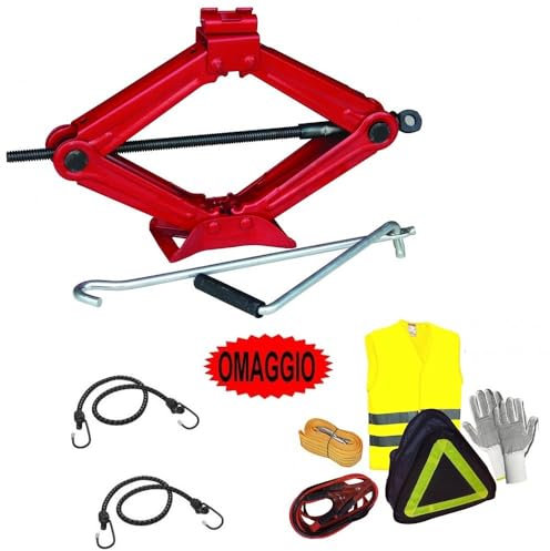KOMPATIBEL MIT SKODA KAROQ 1.6 TDI SCR DSG STYLE KIT SOS STRAßENNOTFALL FÜR ERSTE HILFE AUTO+SCHALTGRAPH-WAGENHEBER MIT STAHLBASIS UND DREHBAREM SCHLÜSSEL 2 TONNEN