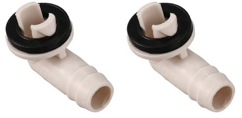 2X Klimaanlage AC Ablaufschlauch Anschluss Winkelstück for Mini-Split-Einheiten und Fenster-AC-Einheit 3/5 Zoll (15 mm)