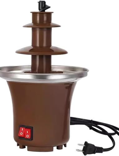 Chocolate Fountain Machine, 3 Layer Chocolate Fountain Fondue Machine, Easy to Assemble, Chocolate Cheese Fountain for Party, Wedding, Gathering