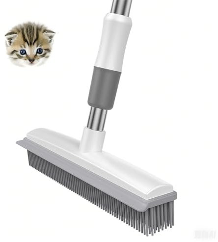 Professional 24” Stiff Bristle Push Broom – Industrial-Grade Yard Sweeper for Concrete, Wood, Stone & Outdoor Surfaces(Telescopic)