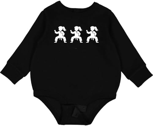 inktastic Karate Martial Arts Girls Baby Fleece Bodysuit Newborn Black 452ef