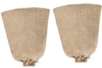 Sharplace 2X Jute-Pflanzsäcke, Winter-Kälteschutz, Frostschutzdecken, atmungsaktiv, Kartoffelsackrennen, Alltags-Organizer-Tasche, 100x120cm