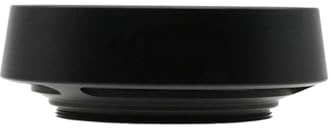 Compatibile con Fujifilm XF 23mm/35mm F/2 R WR - Paraluce in metallo avvitabile grandangolare ventilato da 43mm(Black)