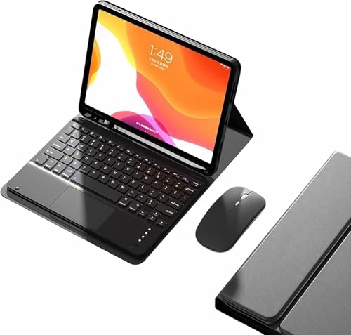 JDZWFO Funda con Teclado para iPad Mini 7 (2024) & Mini 6 (2021) 8.3, Contiene Ñ, Teclado Inalámbrico Magnético Desmontable, Funda Protectora Ultradelgada con Ratón Bluetooth,Negro