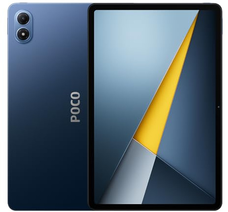 XIAOMI Tablette POCO Pad M1, 12.1, 8+256 Go, Bleu, HyperOS 2, 33W, Écran IPS LCD, 12000 mAh, Écran 12,1 2,5K 120 Hz, Dolby Atmos, Protection des Yeux, Snapdragon 7s Gen 4, sans NFC, avec Chargeur