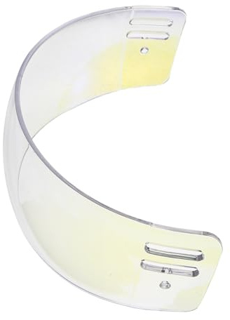 UPKOCH Visiera Antiappannamento per Casco da Hockey su Ghiaccio Trasparente in Policarbonato Antigraffio Viti e Distanziali, Protezione Viso Mezza Faccia Leggera per Sport su Ghiaccio