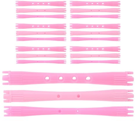 UKCOCO 90 Varillas para Rizar Cabello Corto sin Calor de Plástico Diseño de Ondas para Uso en Salón Casa, Herramientas Fáciles para Crear Rizos Naturales
