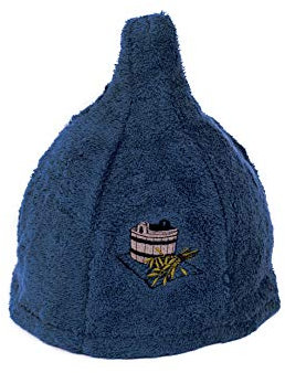 Ger3as 7 Farben Saunahut Damen und Herren 100% Baumwolle mit Stickerei, Wellness Mütze Premium Qualität