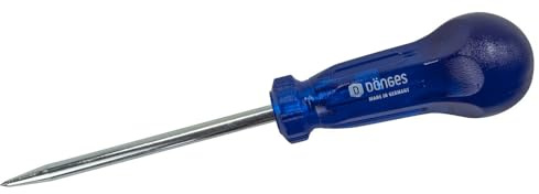 10 Stück Dönges Rundahle mit Kraftheft, 4 x 60 mm (Vorstecher Pfriemen Kraftheft gehärtet Löcher stechen Stahl)