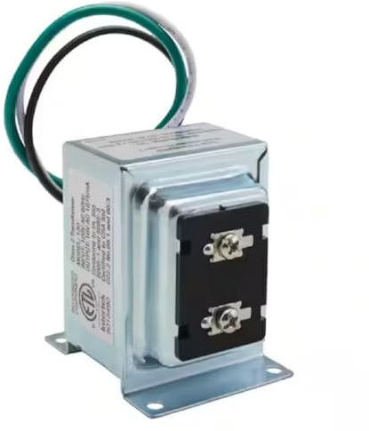 Newhouse hårdvara 40TR 24-volt 40 v trådbunden dörrklocka transformator för att driva flera smarta dörrklockor och termostater, guld