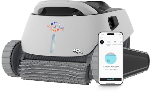 Dolphin POOLSTYLE 40i IOT Automatischer Poolreiniger Poolroboter mit Kabel - Boden und Wandreinigung - Kontrolle mit app, Eingelassene Pools bis zu 12 m