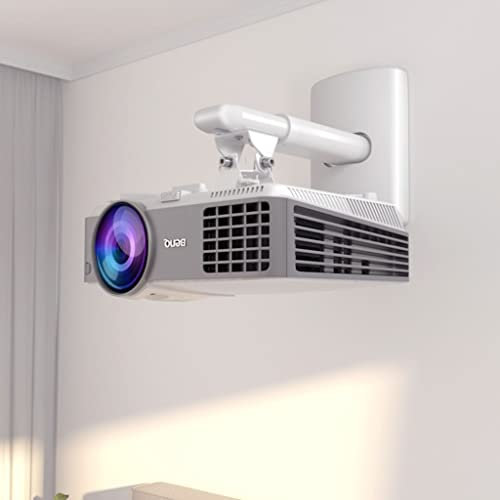 KEEYTT Soporte de pared para proyector de pared con telescópico, ángulo de inclinación de 30 grados, soporte de proyector extensible para el hogar, oficina universal (color: A, tamaño: 40-60 cm)