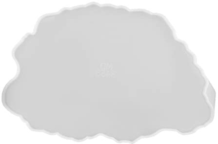 COHEALI Tablett Silikonform Lebensmittelformen Farbhalterschale Formen Für Schmucktabletts Achat Untersetzer Formen Für Serviertabletts Form Zur Herstellung Von Platten Weiß Kieselgel