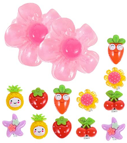 HONMEET 7paare Blumen Ohrringe Für Mädchen Clip Ohrclips Für Schmerzfreie Ohren Schmuckstück Für Junge Mädchen Perfektes Accessoire Für Alltag Und Besondere Anlässe