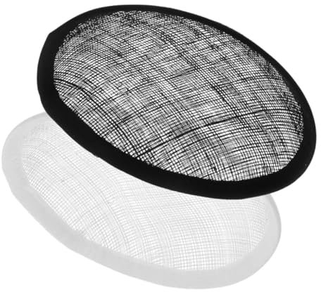 STOBOK 2stücke Oval Sinamay Millinery Fascinator Hut Basis Handwerk Sinamay Teardrop Fascinator Hut Basis