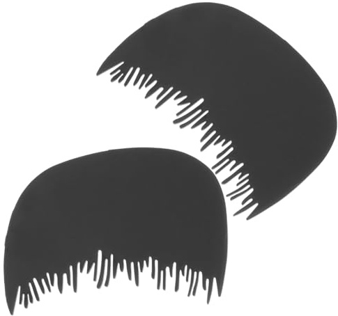 Beavorty Hairline Comb Barrier and Fiber Applicator Comb 2pcs Set Plastic Tool for Men and Women Professional Hairline Guard for Barber and Salon Use