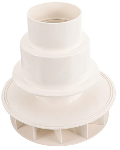 Gadpiparty Pvc Fallrohrablauf mit Siphon Regenrinne für Seiten- Wand und Bodenablauf Dn110 Weiß Einfache Montage
