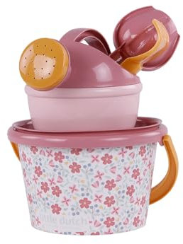 Little Dutch 2014446 Strandset Eimerset 5-teilig - Pink Flowers