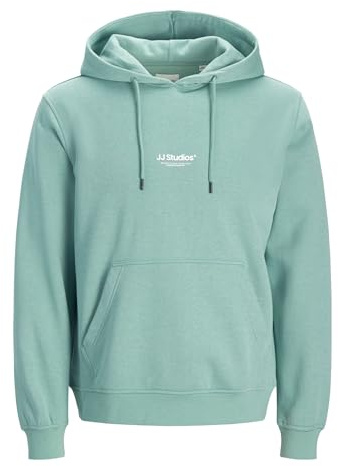 JACK & JONES Male Kapuzenpullover Gedruckt Kapuzenpullover | Bio-Baumwolle | nachhaltige Materialauswahl | Kapuzen-Design für lässigen Look | Pflegeleicht und langlebig | Normal Fit