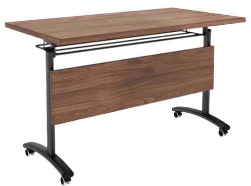 Konferenztisch, Klappbare Konferenzraumtische Flip-Top Design mit Rollen, Rechteckiger Modularer Seminartisch für Büro Besprechungsraum Schulungsraum