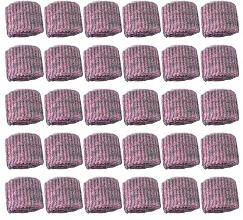 Soap Pads, 30PCS Red Steel Wool Soap Pads 2x2 Metal Scouring Effective Cleaning Steel Wool Scrubber for Pots Pans Ovens Dishes