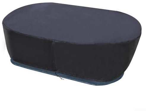 Ovale Poolabdeckung, Oxford-Tankabdeckung mit Kordelzug, Eisbad, Schwimmbad, Gallonenbecken, Outdoor, wasserdichte Schutzhülle (157 Liter)