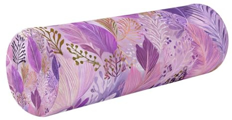 QwThum c Neck Roll Pillow Bolster Round Health Memory Foam Long Cervical Cylinder Pillows with Removable Washable Cover for Body Bed Legs Back Yoga