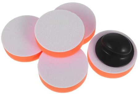 ELAYARD Kit de Almohadillas Aplicadoras de Cera con Mango, 6 Piezas