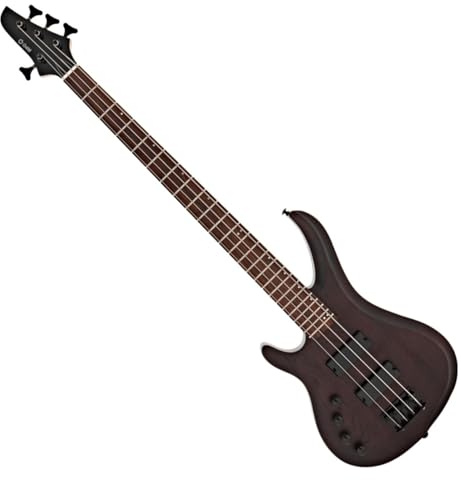 G4M 878 Linkshänder-Bassgitarre, Walnut Stain | Langlebiger Resonanter Eschenkorpus mit Großartigem Sustain, Vintage-Töne, Selbstschmierender Knochensattel, Nussbaum