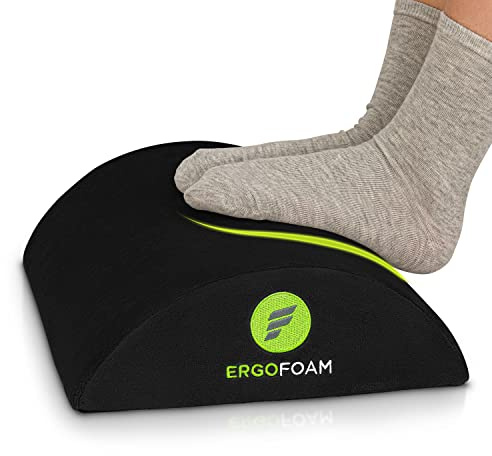 Repose-pieds ergonomique ErgoFoam pour dessous de bureau | Repose-pieds en mousse souple de qualité supérieure pour le bureau