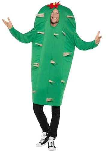Smiffys Costume da cactus, Verde, con tabarro Halloween