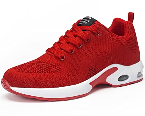 DANNTO Damen Laufschuhe Atmungsaktiv Turnschuhe Schnürer Leichte Stoßfest Mode Sportschuhe Outdoor Athletisch Sneaker für Gym Walking Jogging Laufen Basketball Frühling Sommer | Dämpfung,Rutschfeste