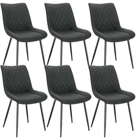 WOLTU Esszimmerstühle 6er Set, Küchenstühle gepolstert