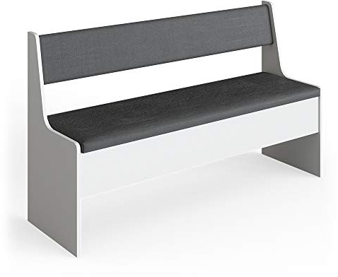 Vicco Gruppo panca ad angolo Roman, Bianco, 41.5 x 136.6 cm
