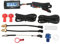 Motorrad Thermometer Digital, Motorrad Digitalanzeige 4 in 1 Thermometer ?l Motortemperatur Spannungsmesser Zeitanzeige mit 14 Mm Z¨¹ndkerzenstecker(M12x1, 5)