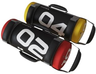 Atletica Power Bag Set, 10 und 20 kg | Premium-Qualität, Functional Training Equipment, Außenhülle aus ultrastabilem PVC, Metallsand-Füllung