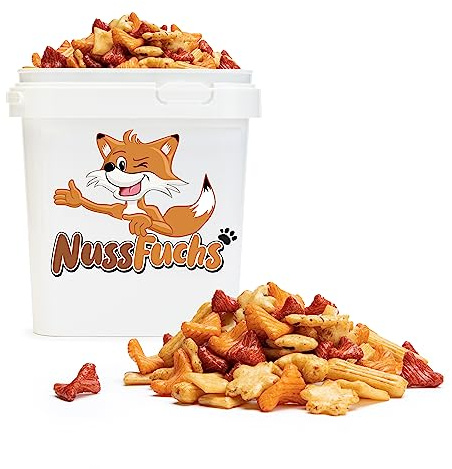 Reiscracker Fuji MIX 1,5kg im Eimer mit Sojasoße und Paprika NussFuchs