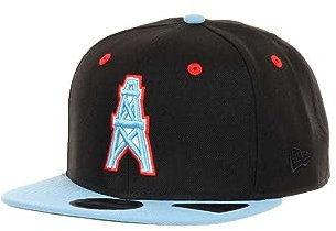 New Era Houston Oilers NFL 9Fifty of Black Blue Snapback Cap - One-Size
