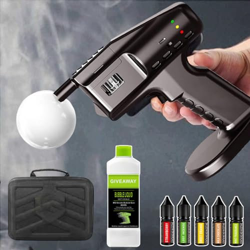 QJJML Tragbare Räucherpistole für die Küche, USB-Ladepistole für Cocktail, Whiskey, Outdoor BBQ, Fleisch, Pizza